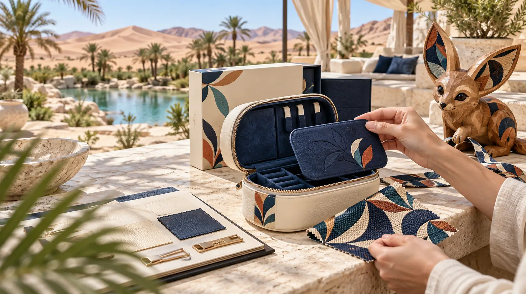 Brand-Specific Gifts: customer and partner gifting concept scene
